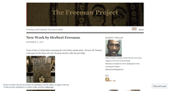 Desktop Screenshot of freemanproject.wordpress.com