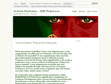 Tablet Screenshot of dbijuntospodemosportugal.wordpress.com