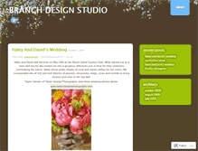 Tablet Screenshot of branchdesignstudio.wordpress.com