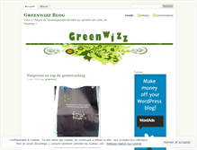 Tablet Screenshot of greenwizz.wordpress.com