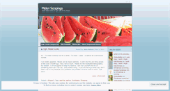 Desktop Screenshot of nicemelons.wordpress.com