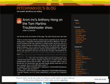 Tablet Screenshot of pitchman101.wordpress.com