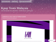 Tablet Screenshot of kpoptownmalaysia.wordpress.com