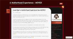 Desktop Screenshot of amotherhoodexperience.wordpress.com