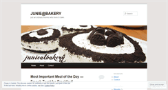 Desktop Screenshot of junieatbakery.wordpress.com