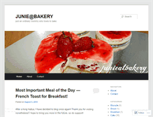 Tablet Screenshot of junieatbakery.wordpress.com