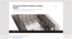 Desktop Screenshot of moduloshelter.wordpress.com