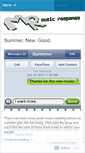 Mobile Screenshot of musicresponseblog.wordpress.com