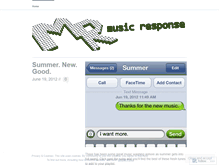 Tablet Screenshot of musicresponseblog.wordpress.com