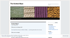 Desktop Screenshot of knittedmaze.wordpress.com