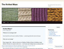 Tablet Screenshot of knittedmaze.wordpress.com