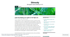 Desktop Screenshot of ethnocity.wordpress.com