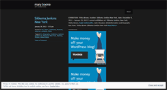 Desktop Screenshot of maryboone.wordpress.com