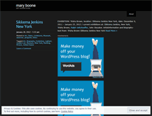 Tablet Screenshot of maryboone.wordpress.com