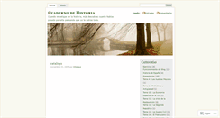 Desktop Screenshot of cuadernodehistoria.wordpress.com