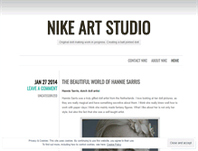 Tablet Screenshot of nikeartstudio.wordpress.com