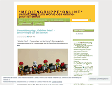 Tablet Screenshot of mediengruppeonline.wordpress.com
