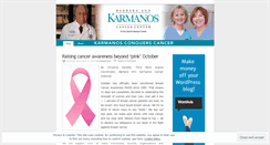 Desktop Screenshot of karmanosconquerscancer.wordpress.com