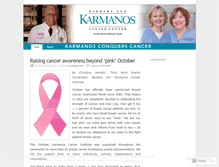 Tablet Screenshot of karmanosconquerscancer.wordpress.com