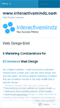 Mobile Screenshot of interactivemindz.wordpress.com