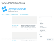 Tablet Screenshot of interactivemindz.wordpress.com