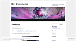 Desktop Screenshot of ibuybrokenapples.wordpress.com