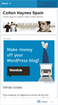 Mobile Screenshot of coltonhaynesspain.wordpress.com
