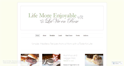 Desktop Screenshot of lifemoreenjoyable.wordpress.com