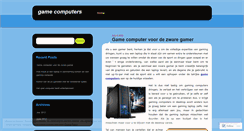 Desktop Screenshot of gamecomputerrs.wordpress.com