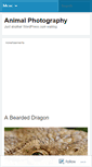 Mobile Screenshot of animalphotography.wordpress.com