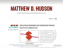 Tablet Screenshot of matthewdhudson.wordpress.com