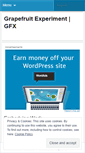 Mobile Screenshot of grapefruitexperiment.wordpress.com