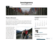 Tablet Screenshot of boosingeneva.wordpress.com