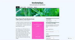 Desktop Screenshot of bookerplays.wordpress.com