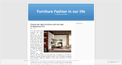 Desktop Screenshot of furniturefashion.wordpress.com