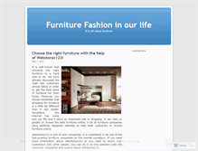 Tablet Screenshot of furniturefashion.wordpress.com