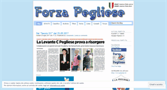 Desktop Screenshot of forzapegliese.wordpress.com