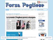 Tablet Screenshot of forzapegliese.wordpress.com