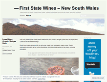 Tablet Screenshot of firststatewines.wordpress.com