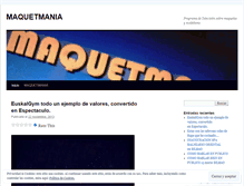 Tablet Screenshot of maquetmania.wordpress.com