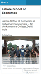 Mobile Screenshot of lahoreschoolofeconomics.wordpress.com