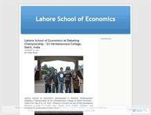 Tablet Screenshot of lahoreschoolofeconomics.wordpress.com