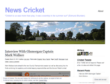 Tablet Screenshot of newscricket.wordpress.com