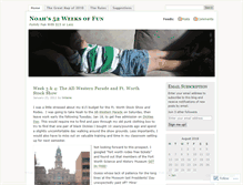 Tablet Screenshot of noahs52weeks.wordpress.com