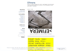 Tablet Screenshot of efimeranicaragua.wordpress.com