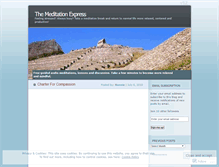 Tablet Screenshot of meditationexpress.wordpress.com