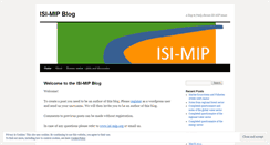 Desktop Screenshot of isimip.wordpress.com