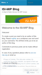 Mobile Screenshot of isimip.wordpress.com