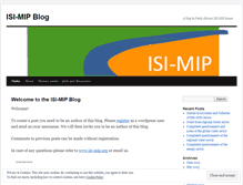 Tablet Screenshot of isimip.wordpress.com