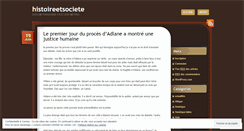 Desktop Screenshot of histoireetsociete.wordpress.com